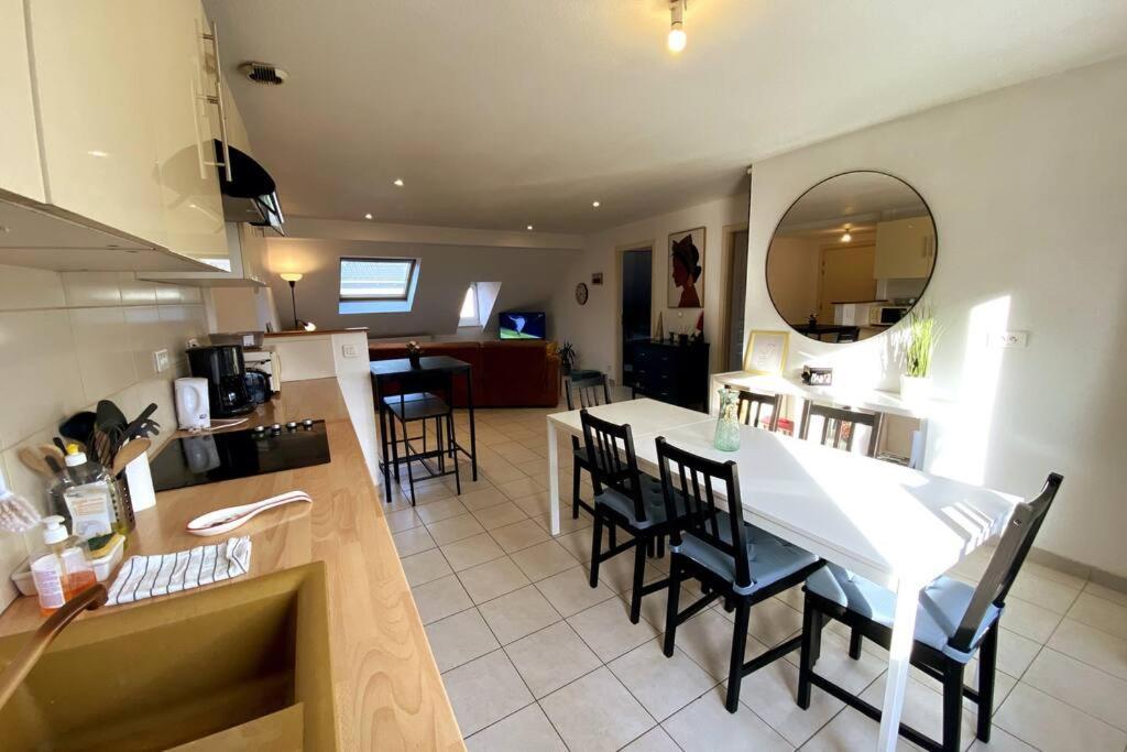 10Min Bus Strasbourg Centre-Parking Prive-Wifi-Tv Apartment Bischheim Bagian luar foto