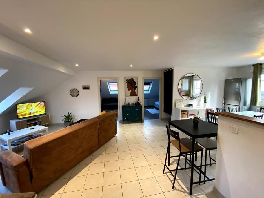 10Min Bus Strasbourg Centre-Parking Prive-Wifi-Tv Apartment Bischheim Bagian luar foto